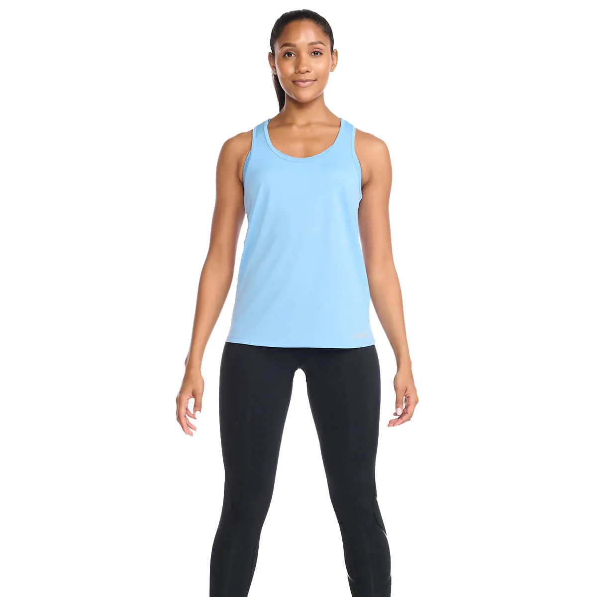 2XU Aero Singlet Womens | Mirage/White Reflective