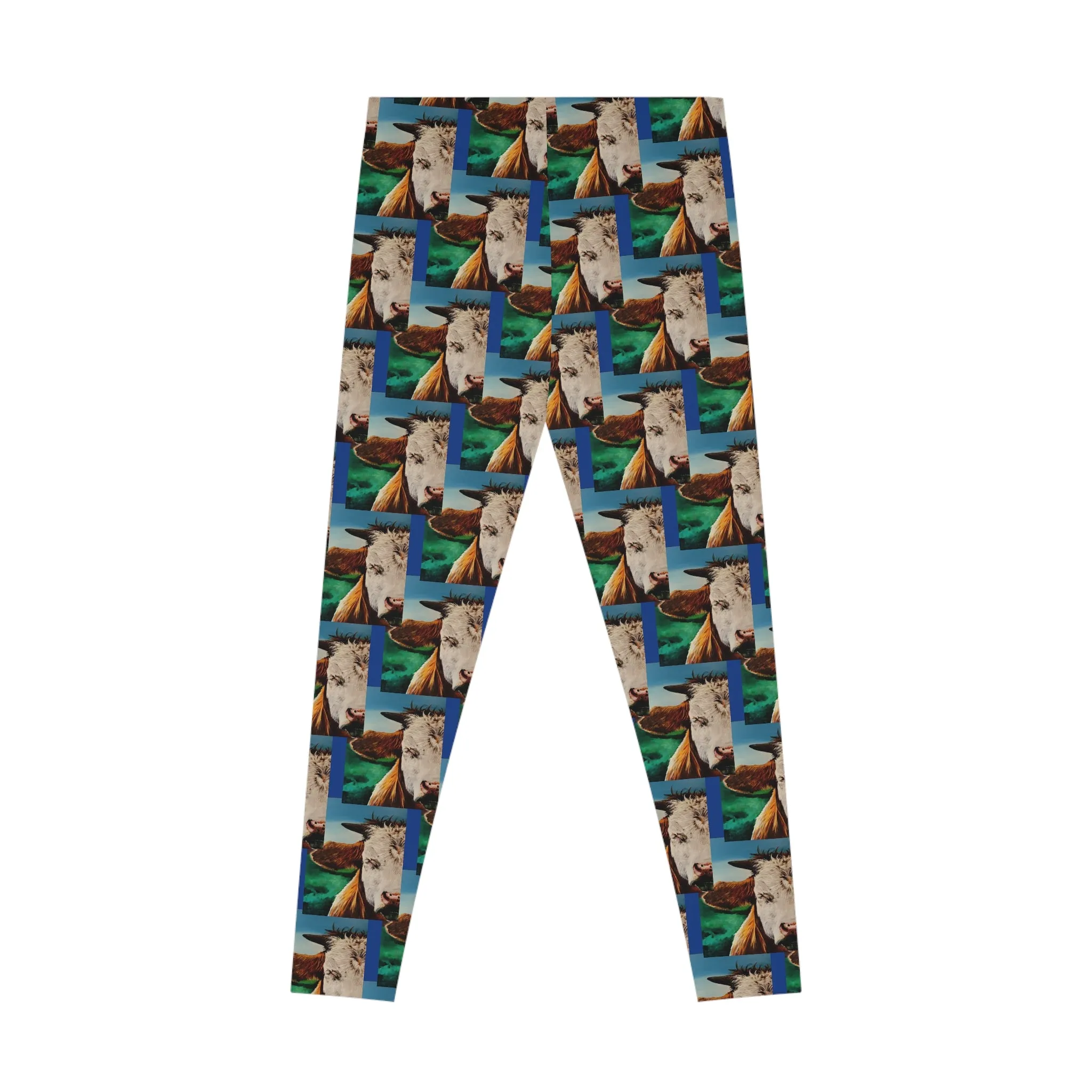 A Bunch of Bull All Over Print Stretchy Leggings