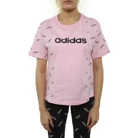 Adidas Aop Tee Womens Style : Dw8018-TRUPNK/BLACK