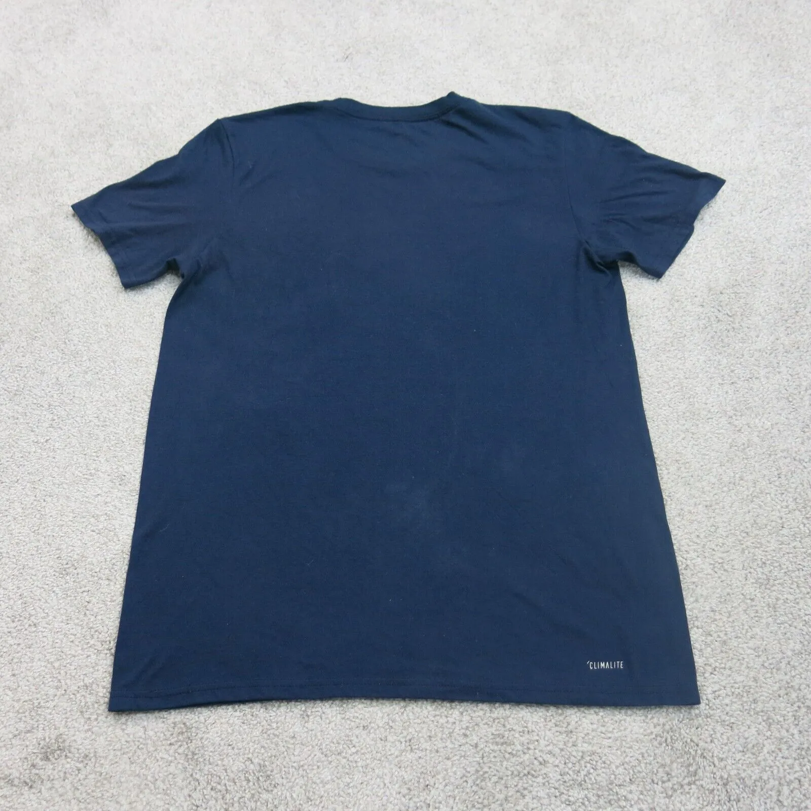 Adidas Men Crew Neck T Shirt The Go To Performance Tee Short Sleeve Blue Size M