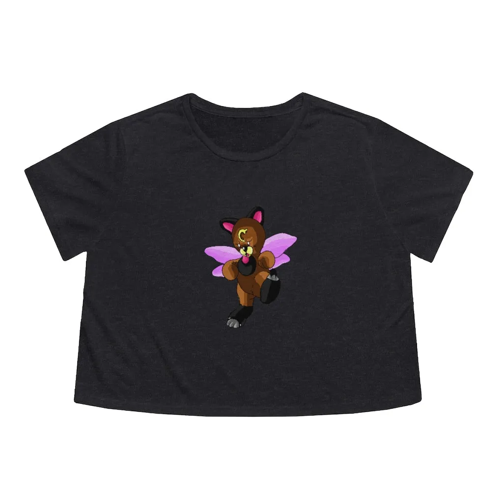 Angebear Women's Flowy Cropped Tee