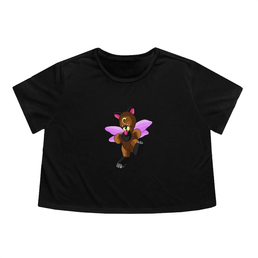 Angebear Women's Flowy Cropped Tee