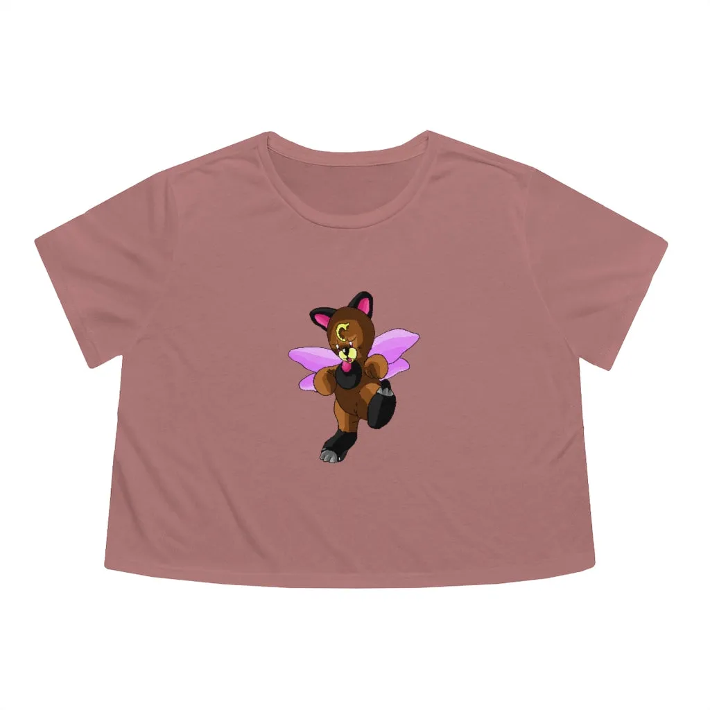 Angebear Women's Flowy Cropped Tee