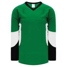 Athletic Knit (AK) H6600Y-440 Youth Kelly Green/Black/White League Hockey Jersey