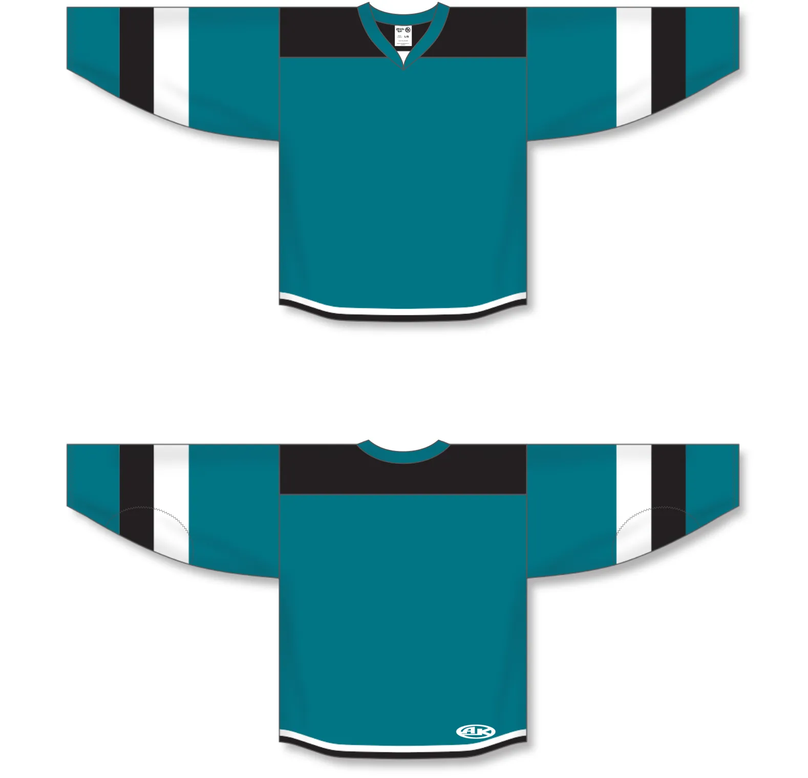 Athletic Knit (AK) H7400A-457 Adult Pacific Teal Select Hockey Jersey