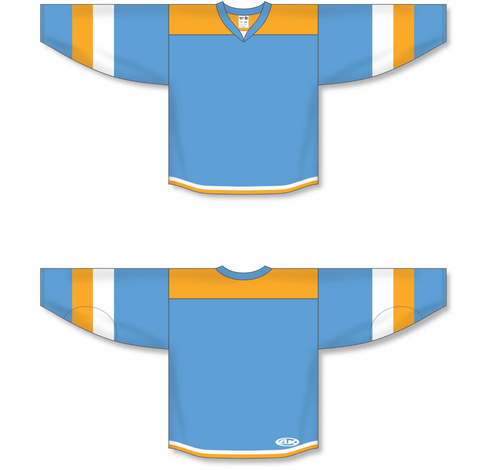 Athletic Knit (AK) H7400A-473 Adult Sky Blue Select Hockey Jersey