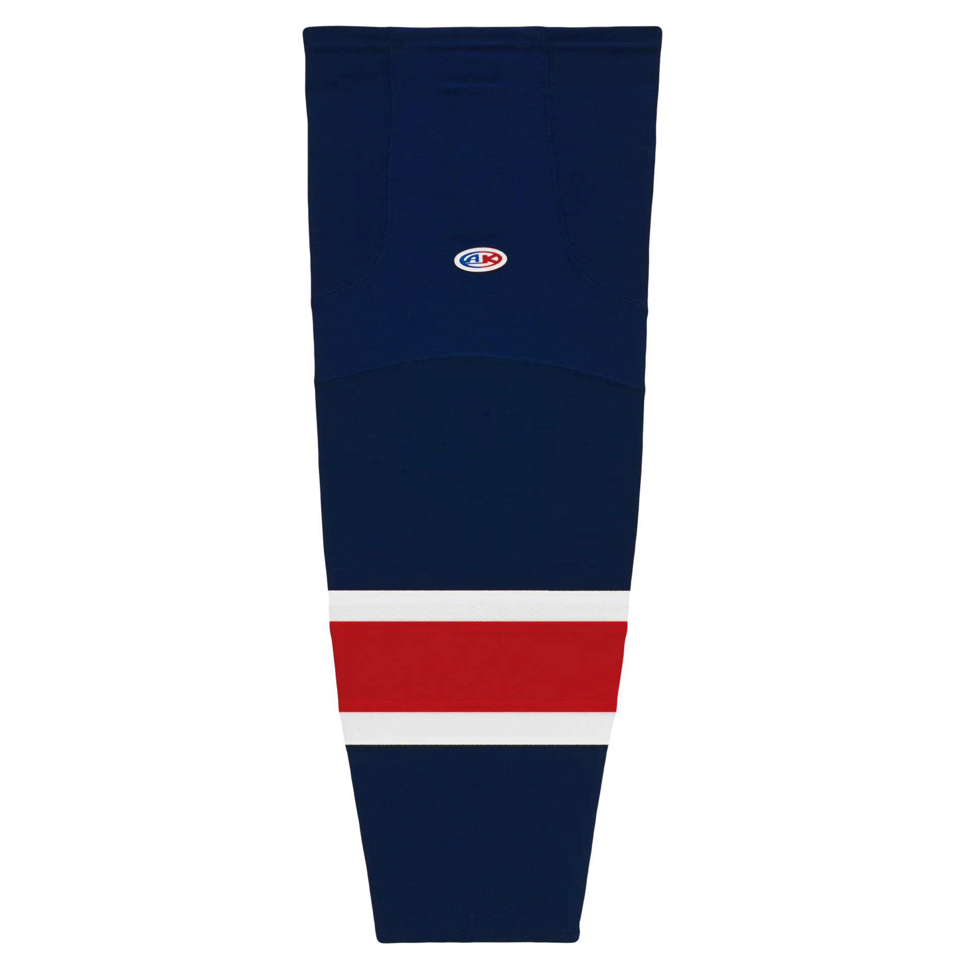 Athletic Knit (AK) HS2100-690 Columbus Blue Jackets Navy Mesh Ice Hockey Socks