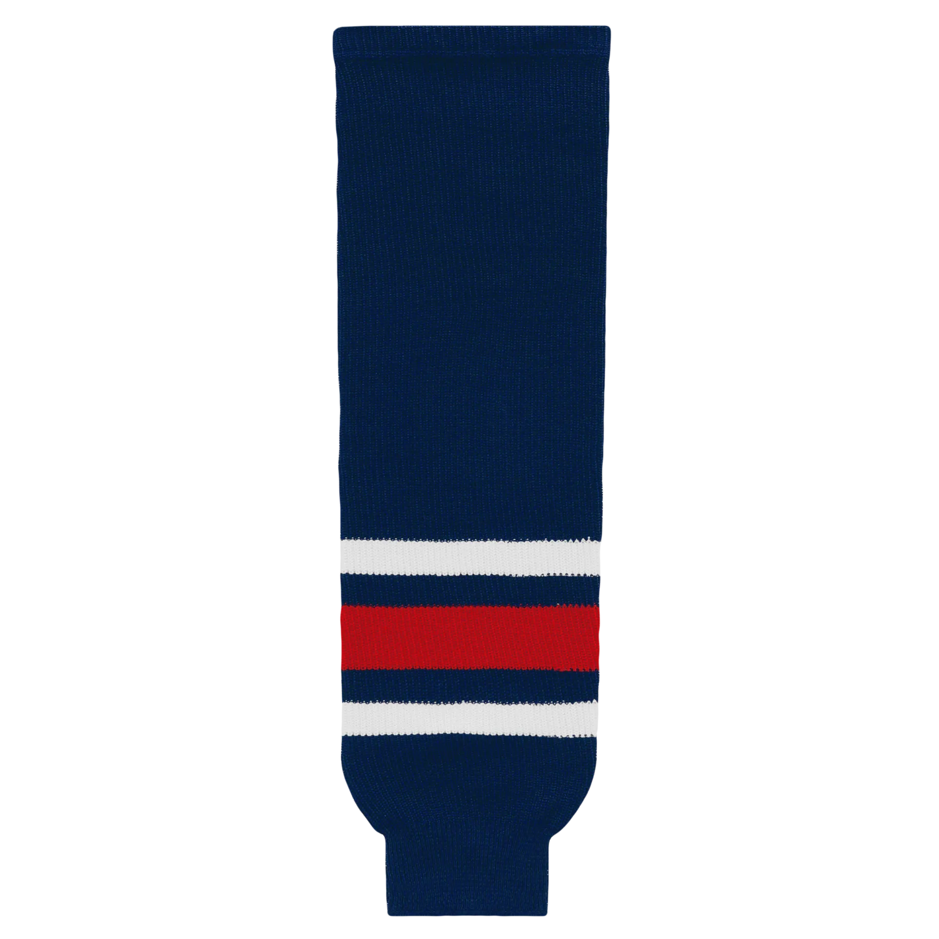 Athletic Knit (AK) HS630-890 2010 Columbus Blue Jackets Navy Knit Ice Hockey Socks