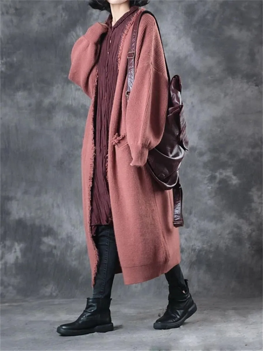 Autumn And Winter Casual Loose Contrast Color Women'S Sweater Dress