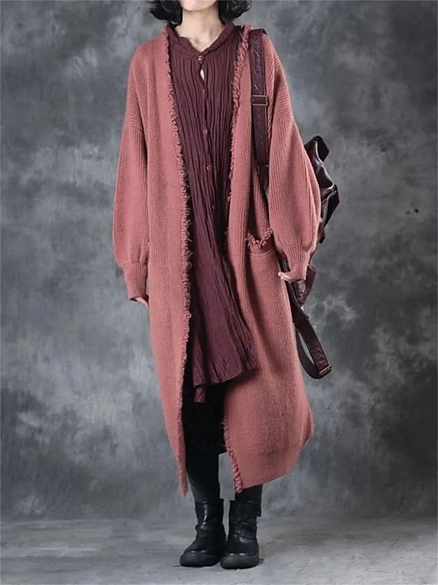 Autumn And Winter Casual Loose Contrast Color Women'S Sweater Dress