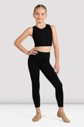 Bloch Girls Shan Zip Front Crop Top CZ4245