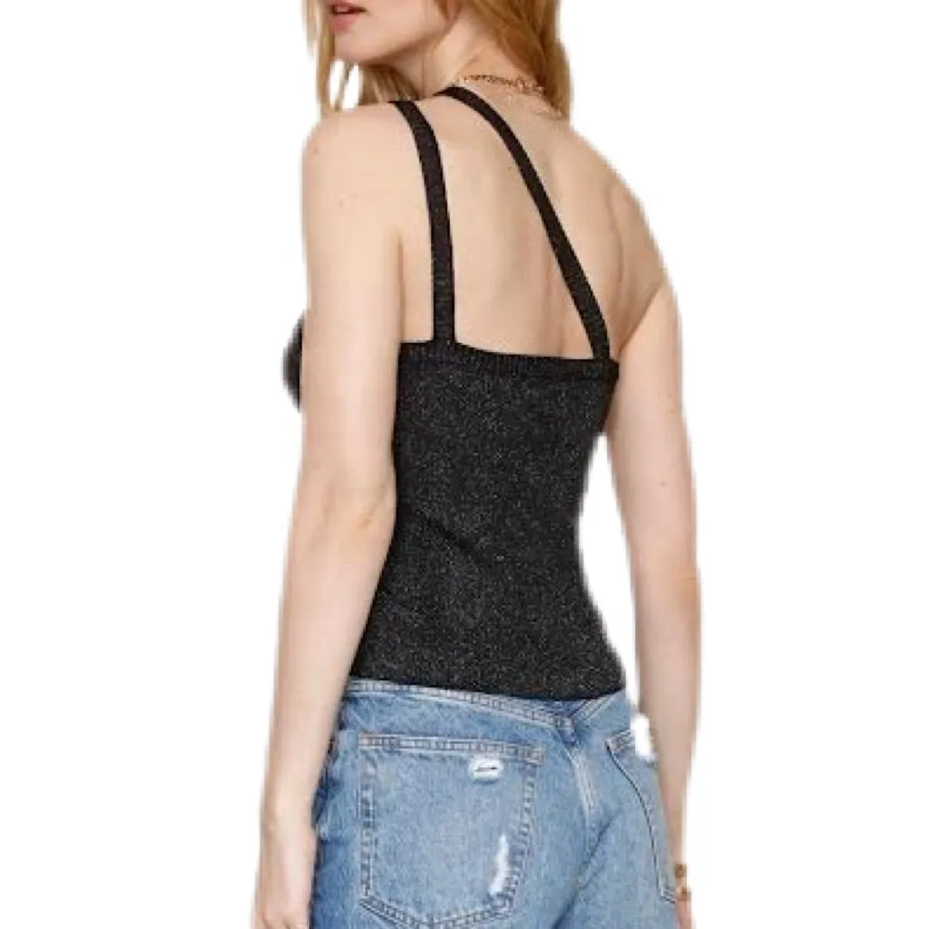 Cassia Tank Top - Black Shimmer.