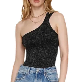 Cassia Tank Top - Black Shimmer.