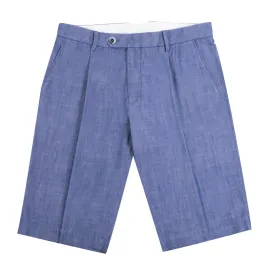 Chambray Denim Cotton Chino Shorts