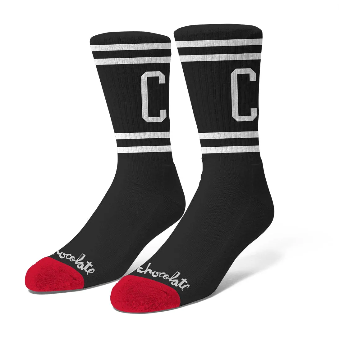 Chocolate Athletic C Socks Black