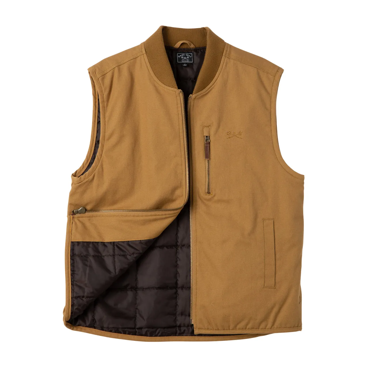 Dark Seas Men's Seamus Vest Bronze Jackets