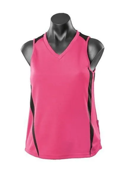 Eureka Ladies Training Singlet - Pink/Black