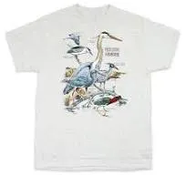 Field Guide To Herons Adult Ash T-shirt