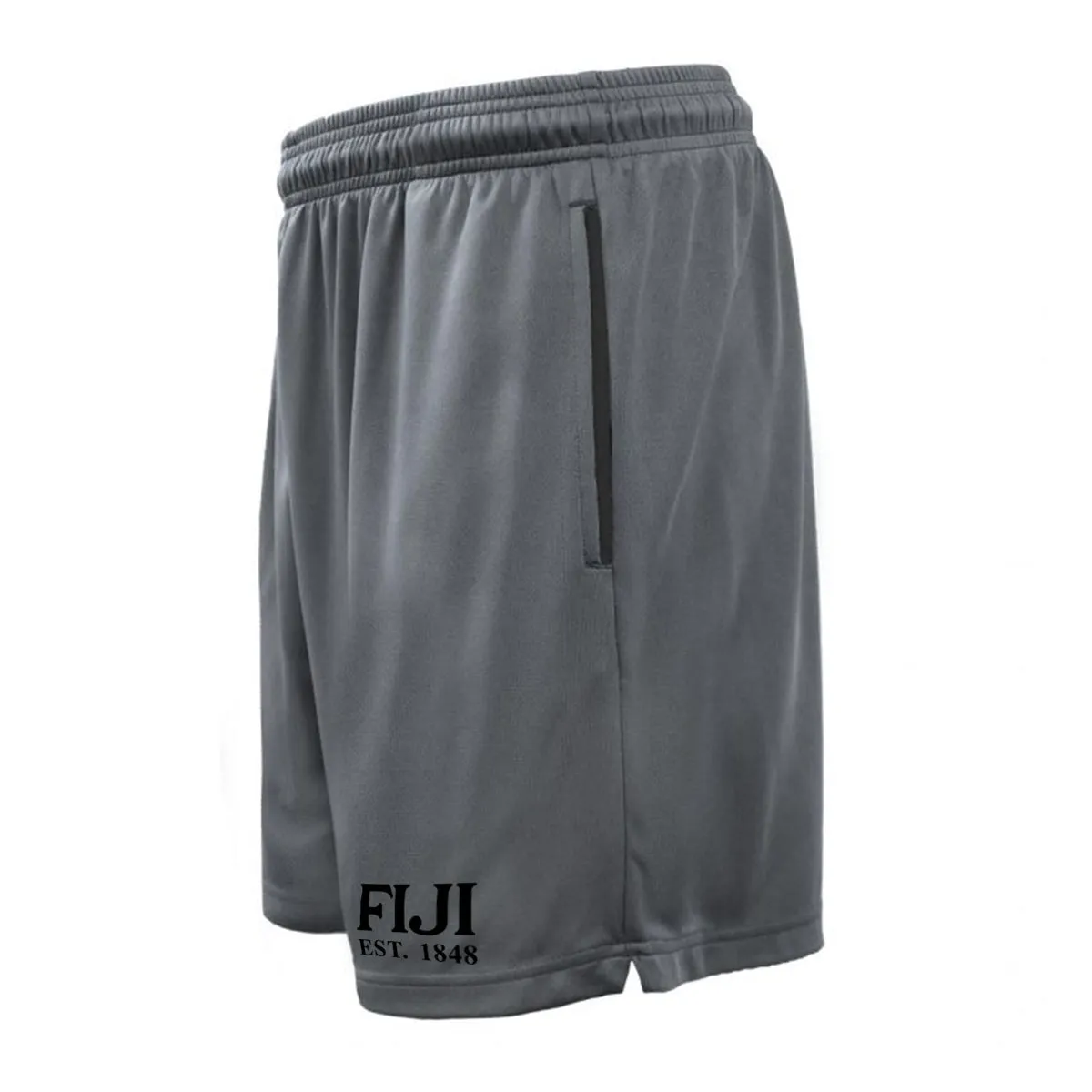 FIJI 7in Grey Pocketed Shorts