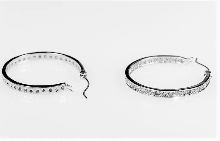 Gala Inside Out  Hoop Earrings | 4.5ct | 30mm