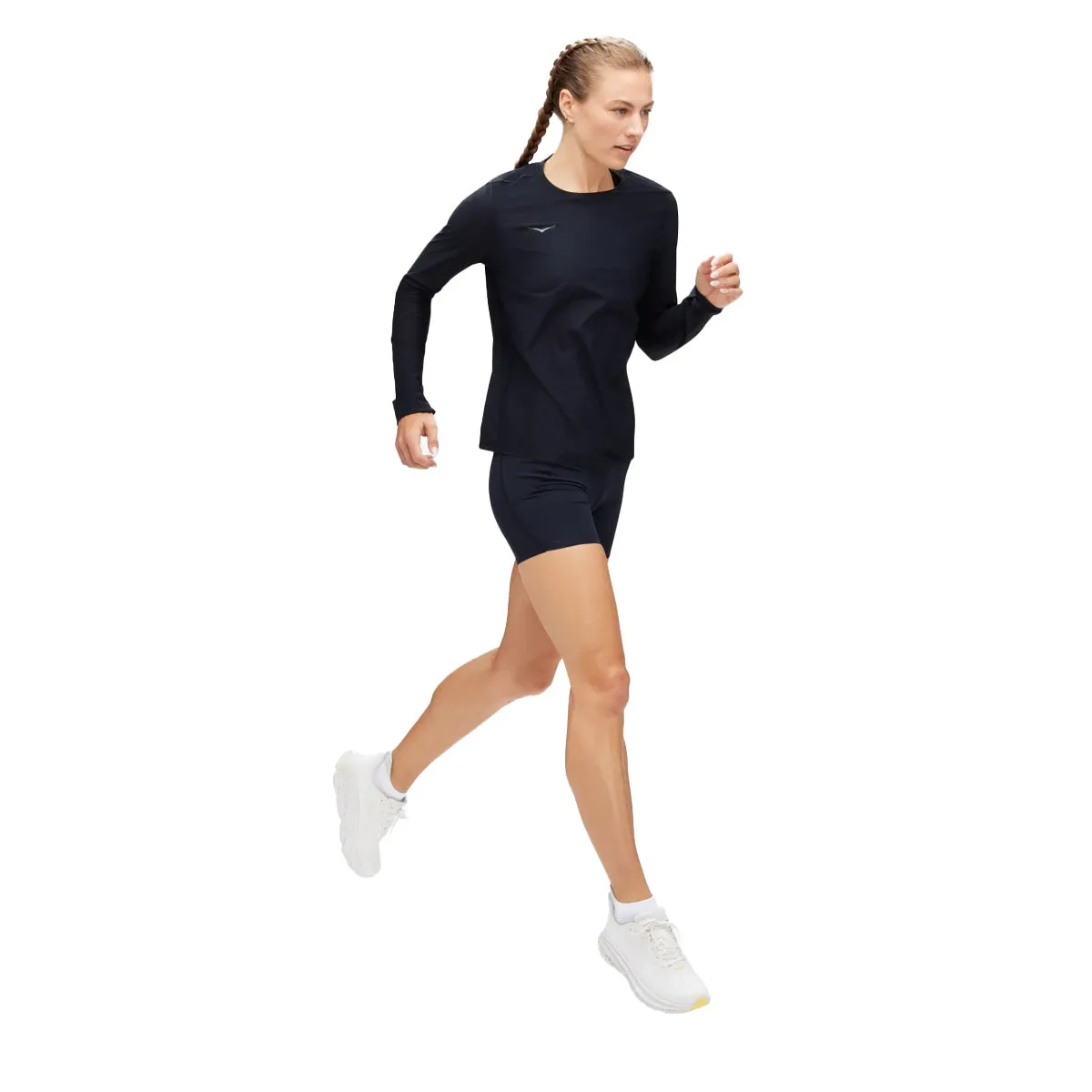 Hoka Airolite Run Long Sleeve Womens | Black