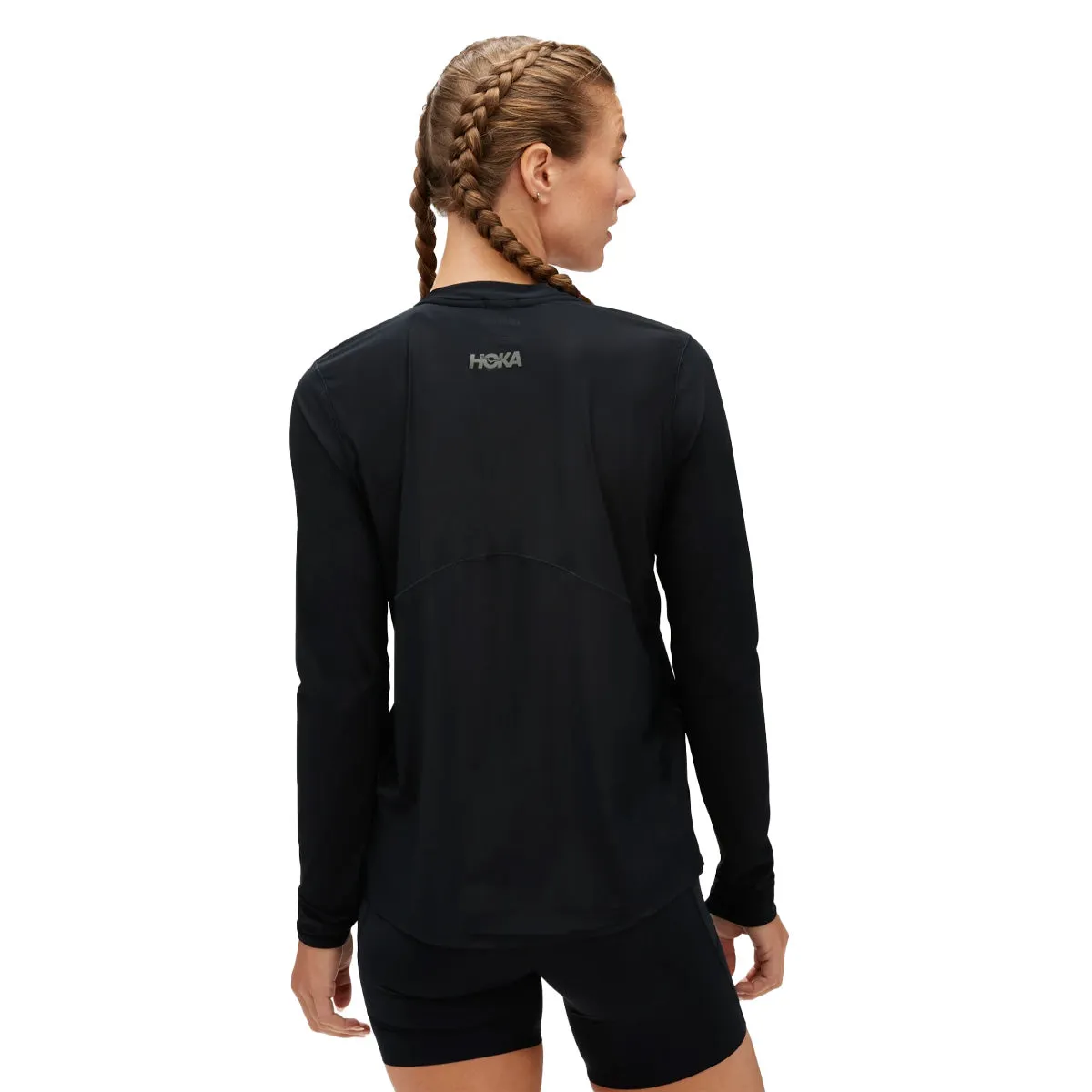 Hoka Airolite Run Long Sleeve Womens | Black