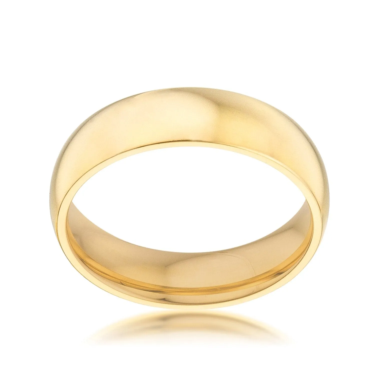 Kiri Gold Stainless Steel Wedding Ring | 18k Gold | Stainless Steel