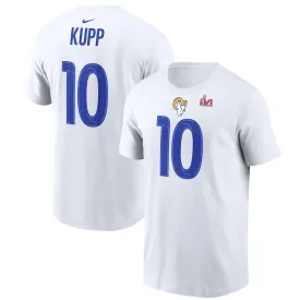 Los Angeles Rams Men's Cooper Kupp Super Bowl LVI Player Name & Number T-Shirt