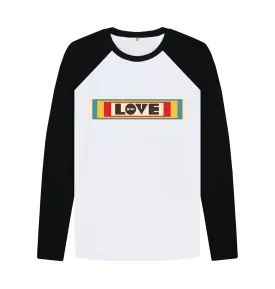 Love Wins Retro baseball organic tee