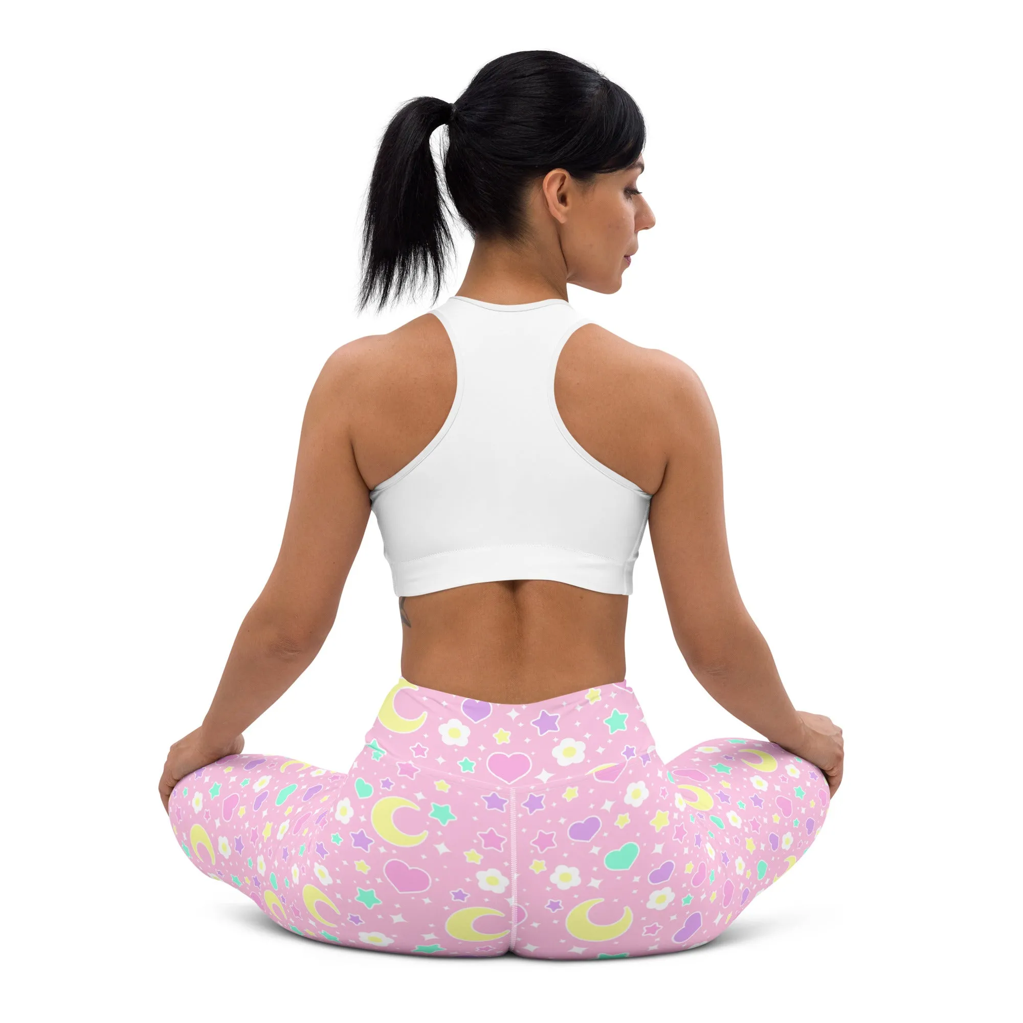 Magical Spring Pink Yoga Leggings