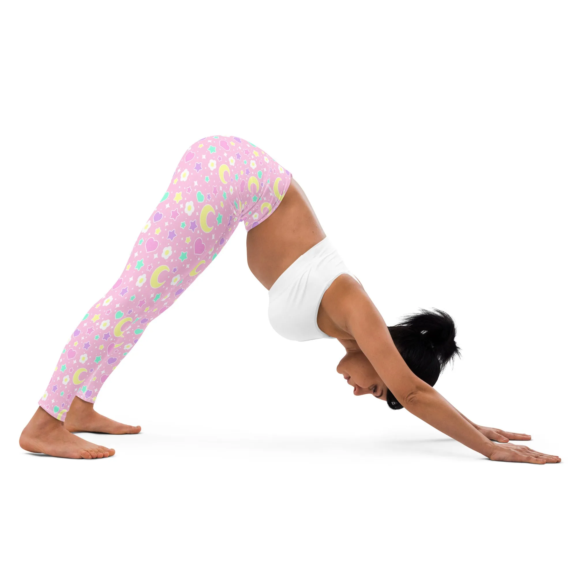 Magical Spring Pink Yoga Leggings