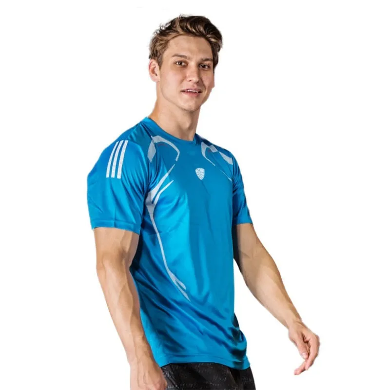 Man Sport Fitness Shirt T-shirt Running Breathable Quick-Drying Stretch Tops T-shirt Cool Gym Clothing