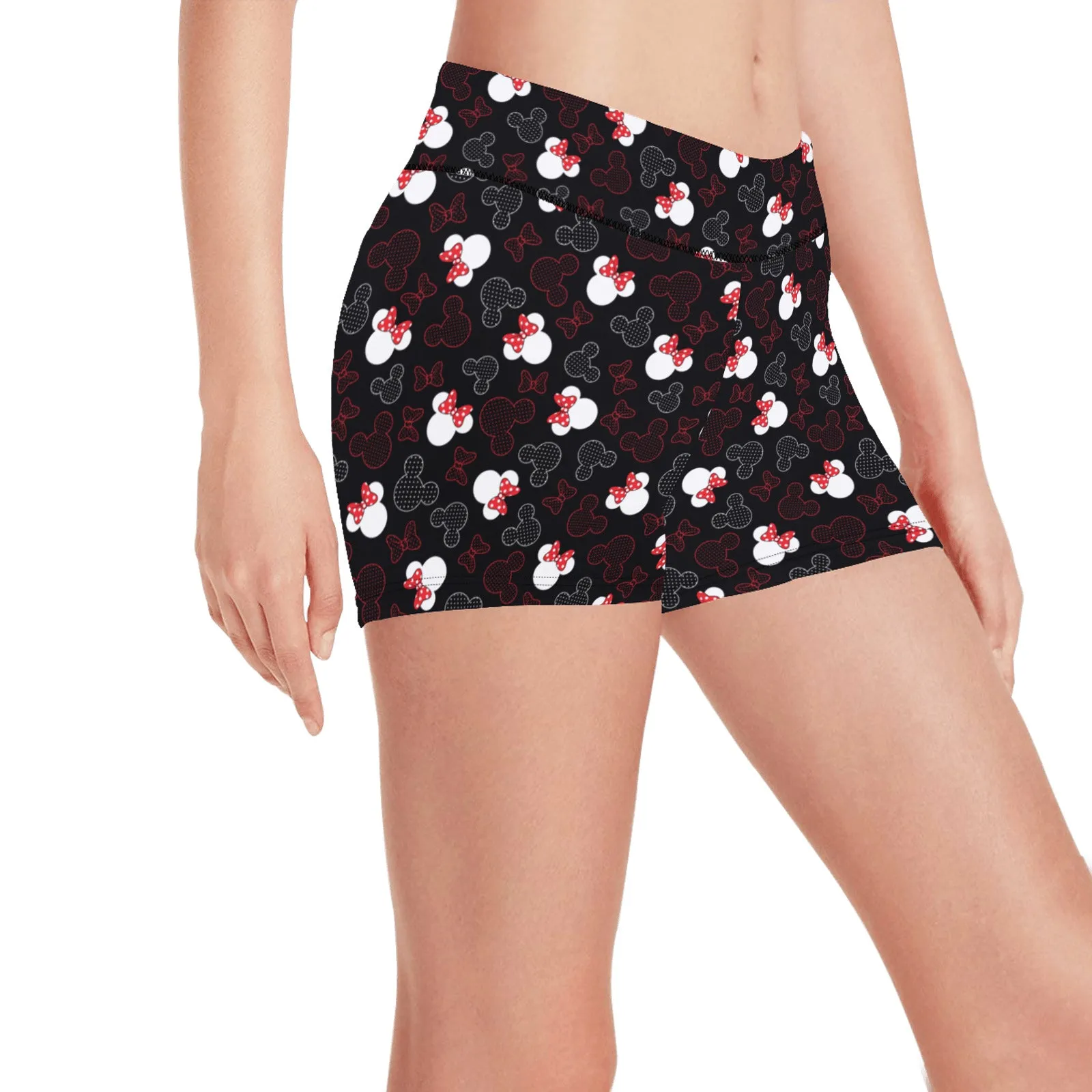 Mickey And Minnie Dots Women's Short Leggings