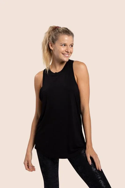 Mono B Raw Edge Tank Top