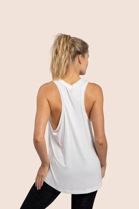 Mono B Raw Edge Tank Top