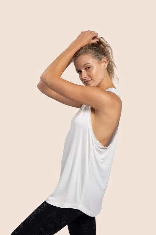 Mono B Raw Edge Tank Top