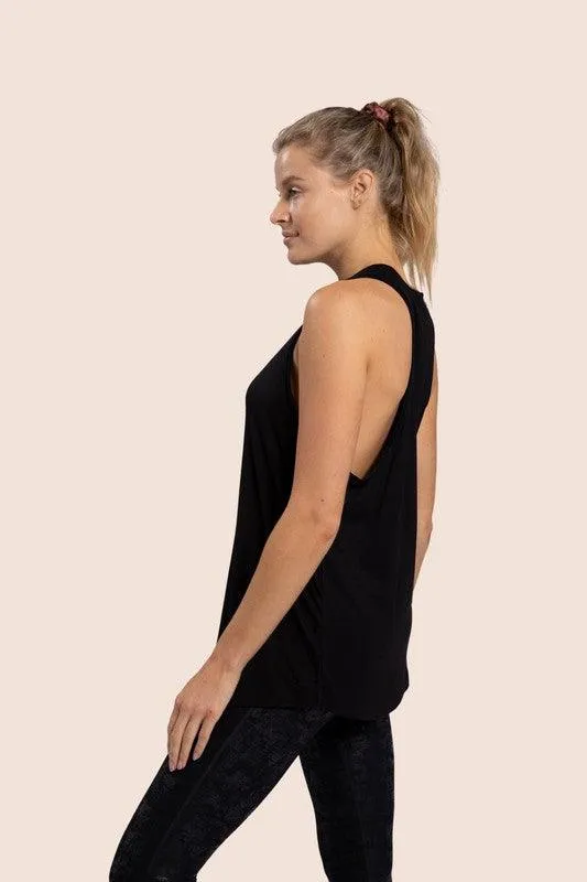 Mono B Raw Edge Tank Top