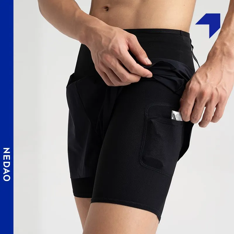 Nedao Men's Running TrioShorts PowerPouch