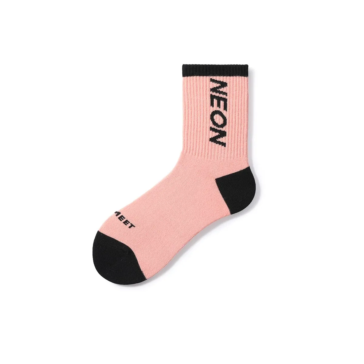 Neon Pink All-season Women 5pcs Active Low Cut Socks Set