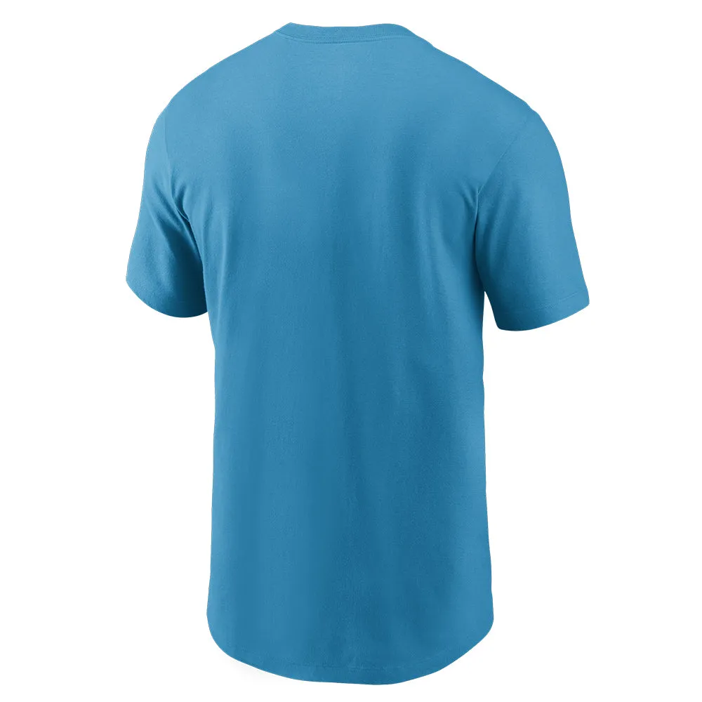 NFL Carolina Panthers Nike Cotton Essential Logo Tee - Blue