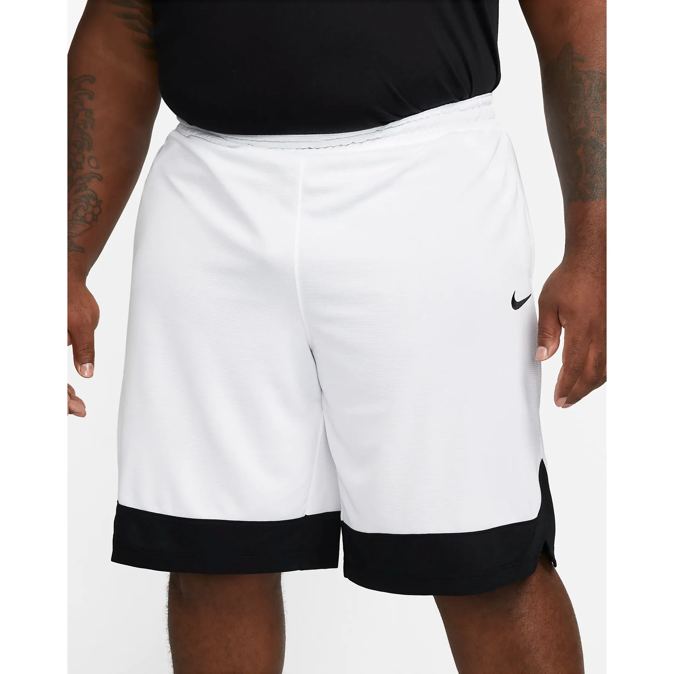 Nike Men's Dri Fit Icon Shorts - White / Black