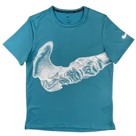 Nike Uv Run Division Miler T-Shirt - Teal