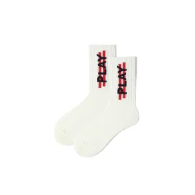 Play All-season Unisex White Crew Socks