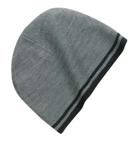 Port & Company® Fine Knit Skull Cap with Stripes.   CP93