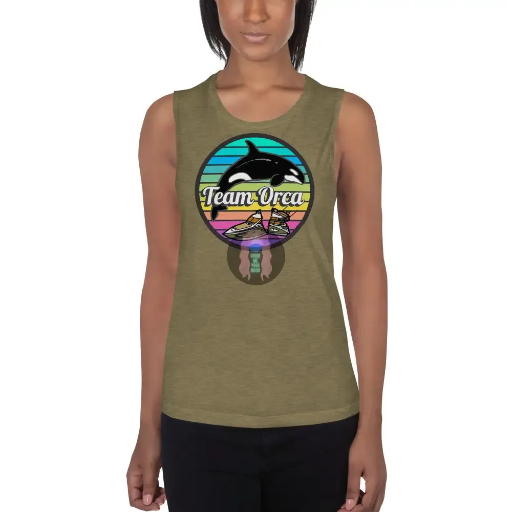 "Team Orca" Pride 2024 (Lite) Ladies’ Muscle Tank