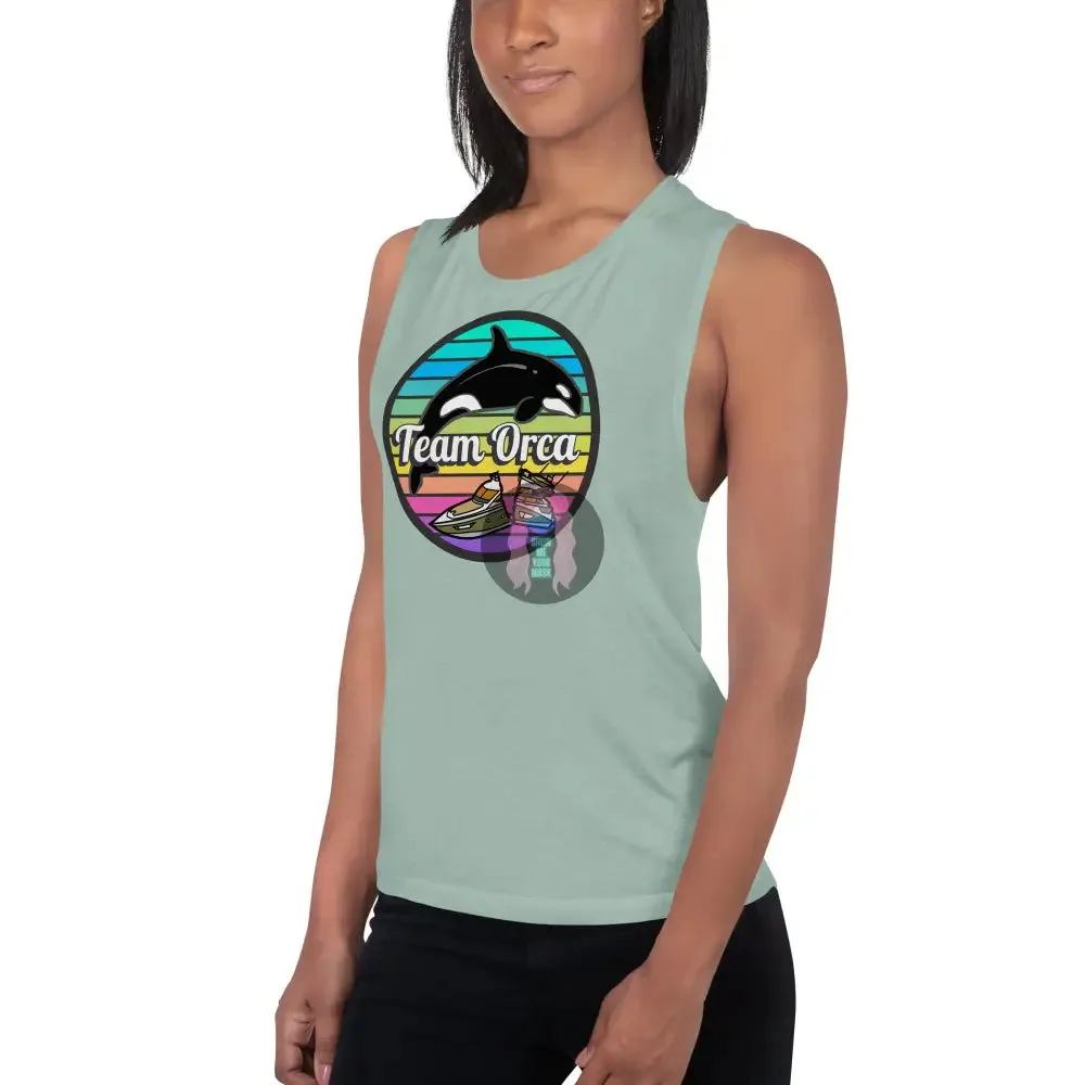 "Team Orca" Pride 2024 (Lite) Ladies’ Muscle Tank