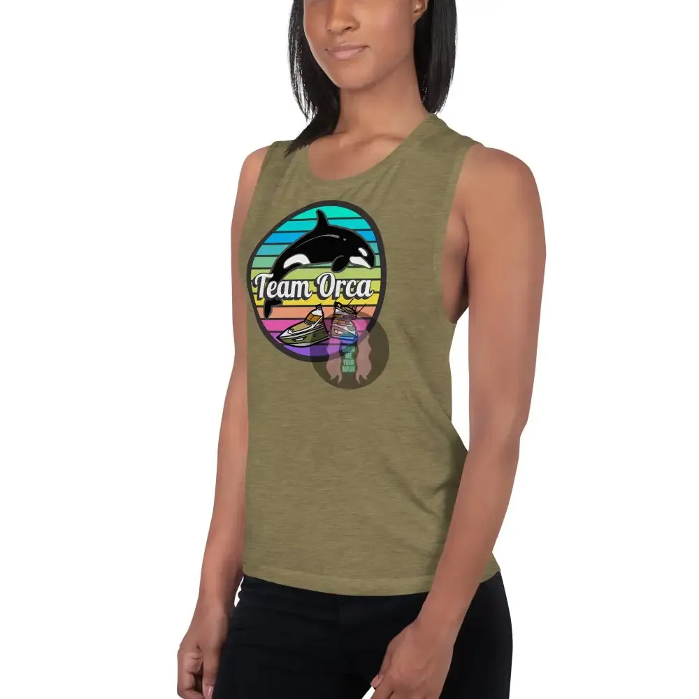 "Team Orca" Pride 2024 (Lite) Ladies’ Muscle Tank