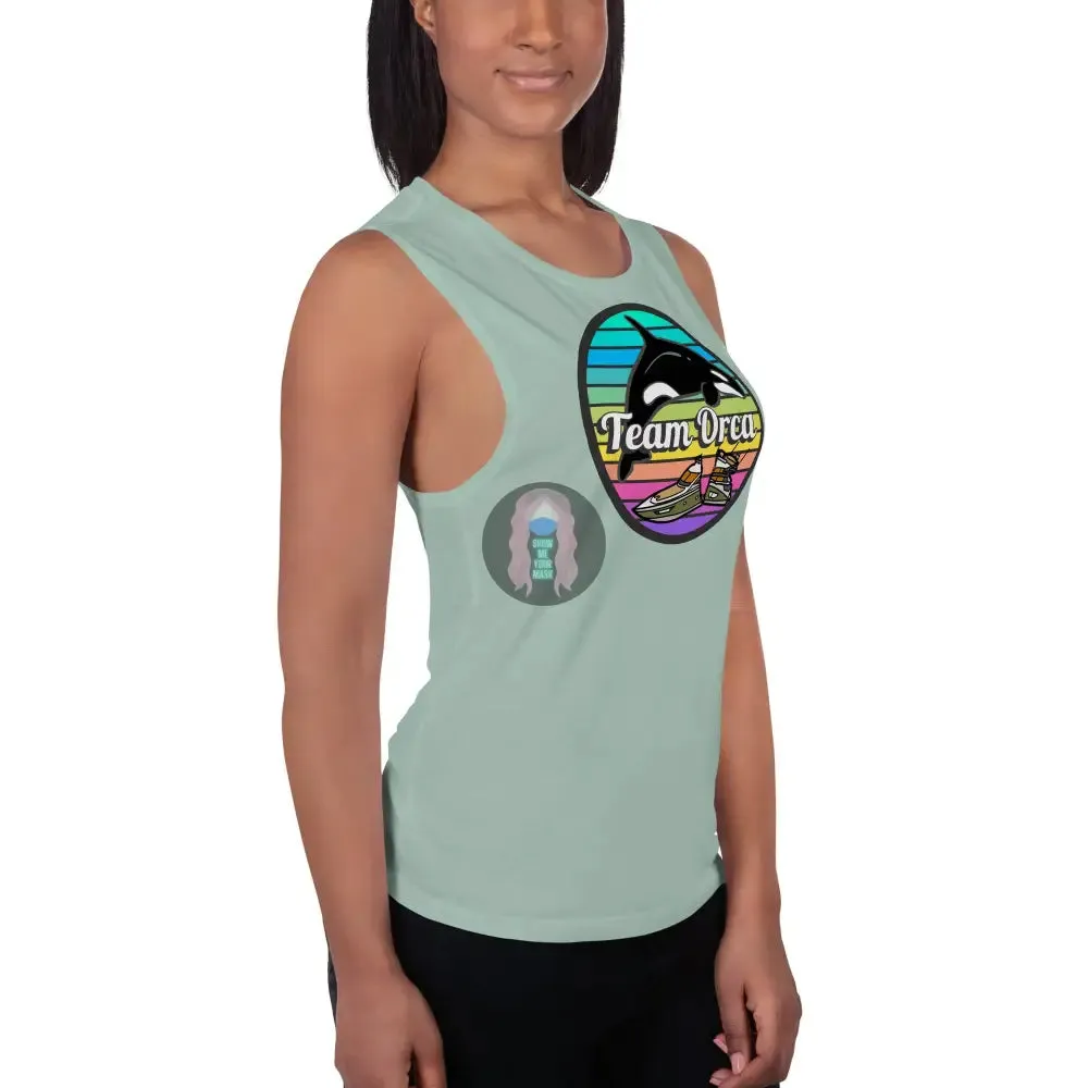 "Team Orca" Pride 2024 (Lite) Ladies’ Muscle Tank