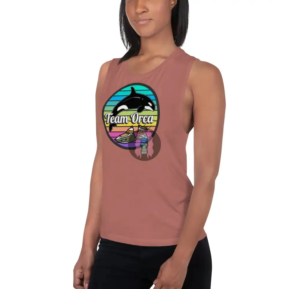 "Team Orca" Pride 2024 (Lite) Ladies’ Muscle Tank