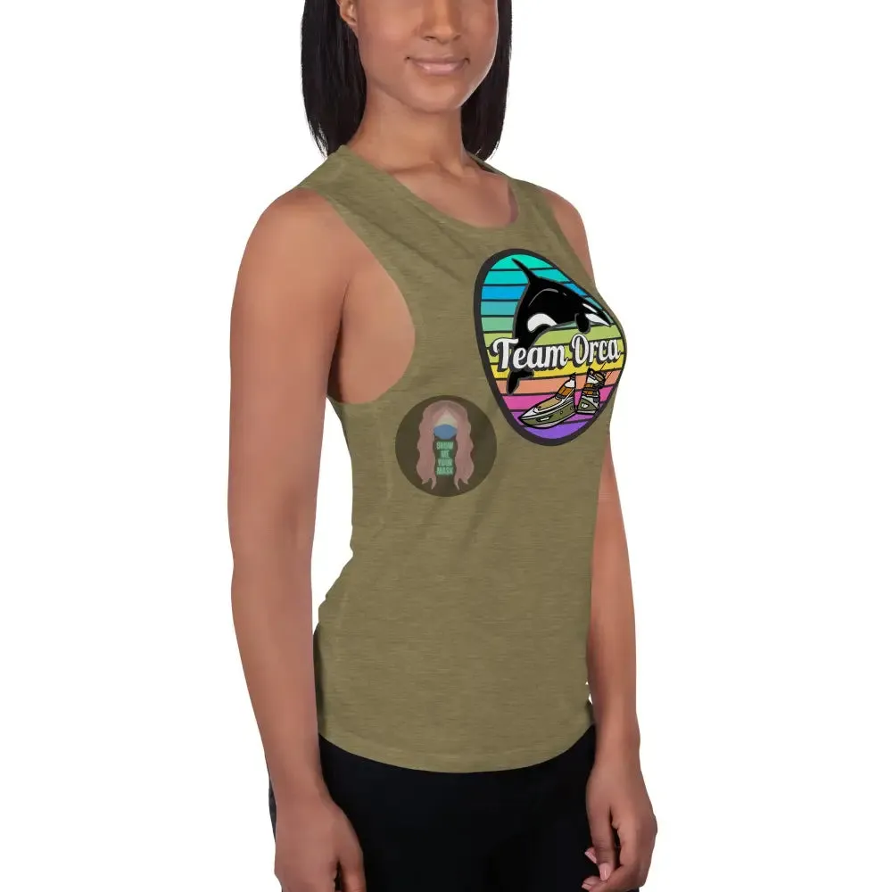 "Team Orca" Pride 2024 (Lite) Ladies’ Muscle Tank